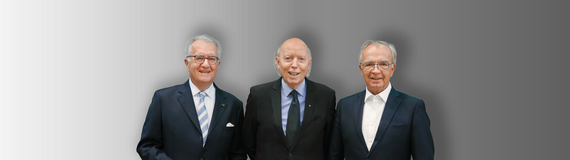 Der vertretungsberechtigte VcG-Vorstand: Achim Battermann (Vizepräsident), Dr. Wolfgang Weikert (Präsident), Thomas Leimbach (Schatzmeister), v.l.n.r.; Foto: DGV/Herlich